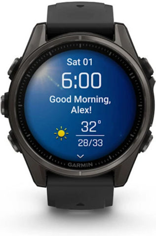 Garmin fenix 8 3.3 cm (1.3 ) AMOLED 43 mm Digital 416 x 416 pixels Touchscreen Black Wi-Fi GPS (satellite) - Image 1