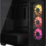 Corsair 3500X ARGB Gaming Midi Tower Computer Case with Side Window Black