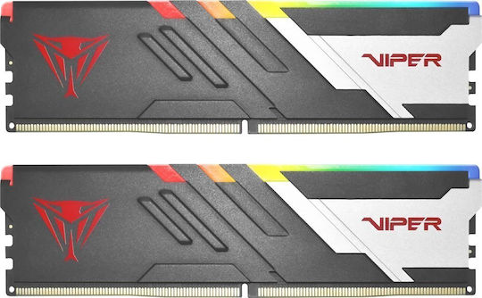 xlarge_20241014145000_patriot_viper_venom_rgb_32gb_ddr5_ram_me_2_modules_2x16gb_kai_tachytita_6000_gia_desktop_pvvr532g600c30k.jpeg Patriot Viper Venom RGB DDR5 32GB RAM with 2x16GB Modules and Speed 6000 for Desktop - Image 1