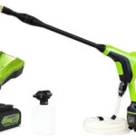 24V Pressure Washer GREENWORKS G24PWK4 - Charger + 4Ah Battery Pack - 5105307UB