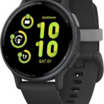 Garmin Vivoactive 5 3.05 cm (1.2 ) AMOLED 42 mm Digital 390 x 390 pixels Touchscreen Black Wi-Fi GPS (satellite)