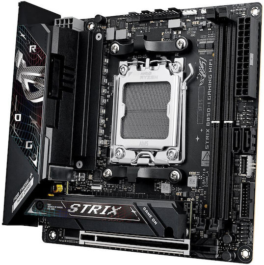 xlarge_20250110124809_asus_rog_strix_b850_i_gaming_wifi_motherboard_mini_itx_me_amd_am5_socket.jpeg Asus ROG STRIX B850-I GAMING WIFI Motherboard Mini ITX with AMD AM5 Socket - Image 1