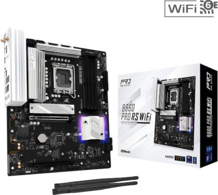 ASRock B860 Pro RS WiFi Motherboard ATX with Intel 1851 Socket