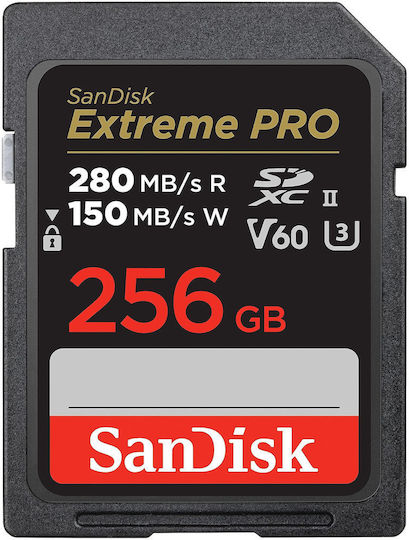xlarge_20250127133024_sandisk_extreme_pro_sdxc_256gb_class_10_v60_uhs_ii.jpeg Sandisk Extreme Pro SDXC 256GB V60 UHS-II 280MB/s with Adapter - Image 1