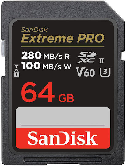 xlarge_20250127133024_sandisk_extreme_pro_sdxc_64gb_u3_v60_uhs_ii.jpeg Sandisk Extreme Pro SDXC 64GB U3 V60 UHS-II - Image 1