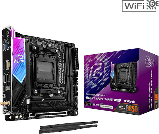 xlarge_20250129125615_gigabyte_b850i_lightning_wifi_motherboard_mini_itx_me_amd_am5_socket.jpeg ASRock B850I Lightning WiFi Motherboard Mini ITX with AMD AM5 Socket - Image 1