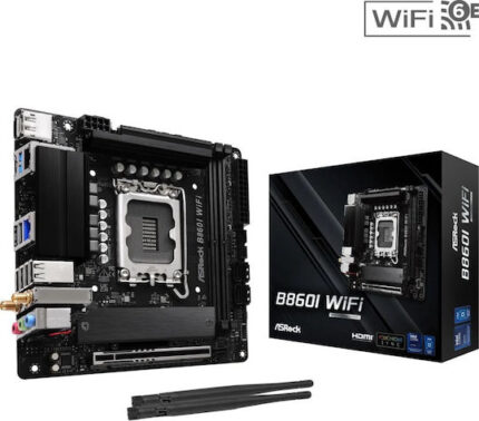 ASRock B860I WiFi Motherboard Mini ITX with Intel 1851 Socket