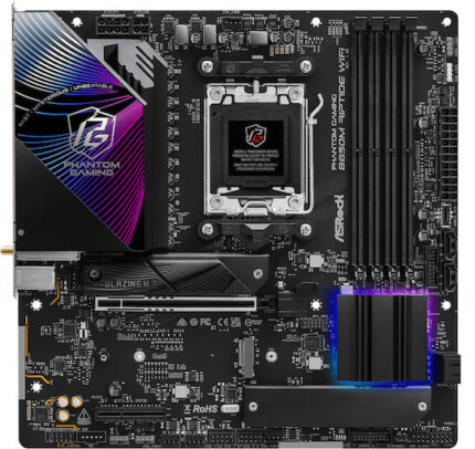 ASRock B850M Riptide WiFi Motherboard Micro ATX with AMD AM5 Socket