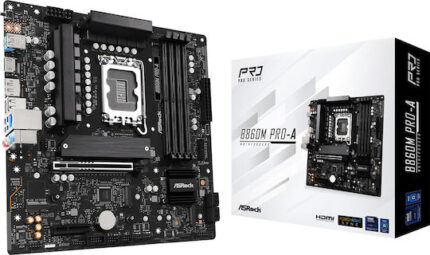 ASRock B860M Pro-A Motherboard Micro ATX with Intel 1851 Socket