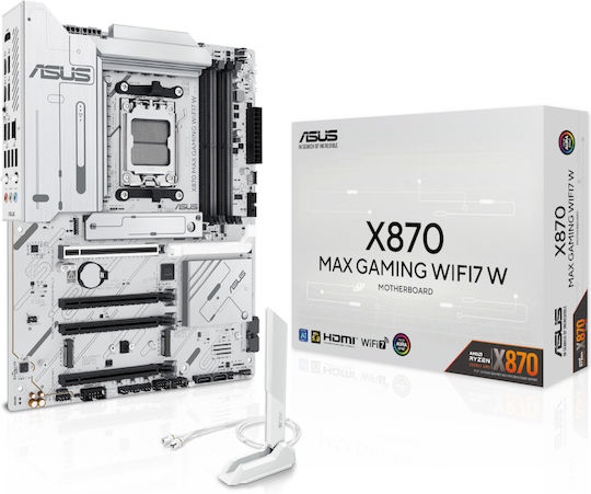xlarge_20250414150919_asus_x870_max_gaming_wifi7_w_motherboard_atx_me_amd_am5_socket.jpeg Asus X870 MAX GAMING WIFI7 W Motherboard ATX with AMD AM5 Socket - Image 1