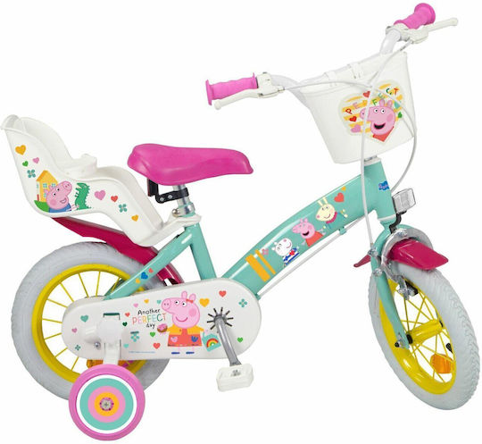 xlarge_20250415091725_toimsa_peppa_pig_12_paidiko_podilato_bmx_polychromo.jpeg Children's bicycle Toimsa 12â Swinka Peppa green - Image 1
