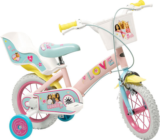 xlarge_20250416145504_toimsa_12_paidiko_podilato_bmx_me_skeleto_alouminiou_2025_roz.jpeg Children's bicycle 12 TOIMSA Barbie 1265 - Image 1