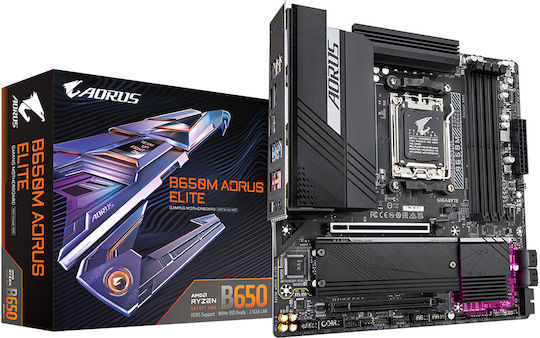 xlarge_20250424114658_gigabyte_b650m_aorus_elite_rev_1_x_motherboard_micro_atx_me_amd_am5_socket.jpeg Gigabyte B650M Aorus Elite rev. 1.x Motherboard Micro ATX with AMD AM5 Socket - Image 1