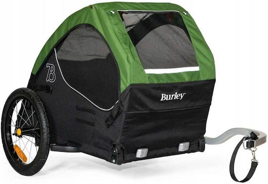 xlarge_20250513164843_burley_treiler_podilatou.jpeg Burley Tail Wagon Dog Carrier Black Green - Image 1