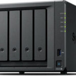 Synology DiskStation NAS Tower with 4 slots for SSD and 2 Ethernet ports