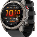 Garmin fenix 8 Pro 3.56 cm (1.4 ) AMOLED 51 mm Digital 454 x 454 pixels Touchscreen Graphite  Titanium Wi-Fi GPS (satellite)