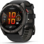 Garmin fenix 8 Pro 3.56 cm (1.4 ) AMOLED 51 mm Digital 454 x 454 pixels Touchscreen Black  Grey  Titanium Wi-Fi GPS (satellite)