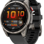 Garmin fenix 8 Pro 3.56 cm (1.4 ) AMOLED 47 mm Digital 454 x 454 pixels Touchscreen Graphite  Titanium Wi-Fi GPS (satellite)