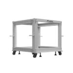 LANBERG OPEN RACK 19  9U 600X600-1100 ADJUSTABLE GREY