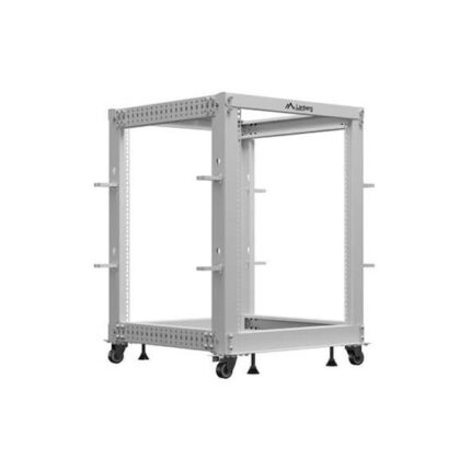 LANBERG OPEN RACK 19  15U 600X600-1100 ADJUSTABLE GREY