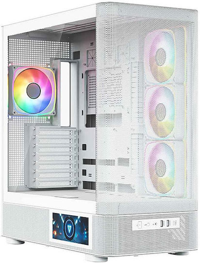 xlarge_20260225135059_modecom_volcano_aq400_gaming_midi_tower_kouti_ypologisti_me_plaino_parathyro_leyko.jpeg Modecom Volcano AQ400 Gaming Midi Tower Computer Case with Side Window White - Image 1