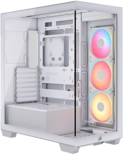 Corsair 3500X LX-R RGB Gaming Midi Tower Κουτί Υπολογιστή με Πλαϊνό Παράθυρο Λευκό - Image 1