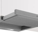 Bosch Serie 2 DFM064W55 cooker hood Semi built-in (pull out) Metallic  Silver 394 m3/h