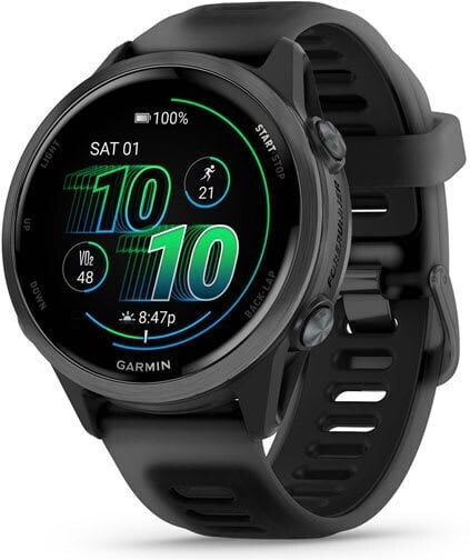 xlarge_20260327112549_garmin_forerunner_570_aluminium_42mm_adiavrocho_smartwatch_me_palmografo_slate_gray_aluminum_with_translucent_black_black_band.jpeg Garmin Forerunner 570 3.05 cm (1.2 ) AMOLED 42 mm Digital 390 x 390 pixels Touchscreen Black Wi-Fi GPS (satellite) - Image 1