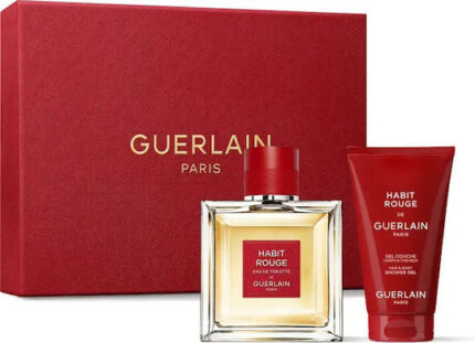 Guerlain Set Habit Rouge Edt 100ml Gel 75ml