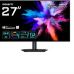 GIGABYTE GO27Q24G 27â OLED 2K QHD Gaming Monitor - 2560 x 1440  240Hz  0.03ms  275 cd/m2  FreeSync Premium  G-Sync Compatible  HDMI 2.1  Displayport 1.4