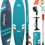 Skatinger Jade Inflatable SUP Board with Length 3.2m Light Blue