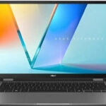 ASUS Vivobook S14 M3407GA-SF013W Ryzen AI 7 445 14.0  WUXGA 60Hz 300 nits 16GB DDR5 512GB SSD Radeon Graphics FHD webcam 70Wh battery Windows 11 Aluminium Cool Silver