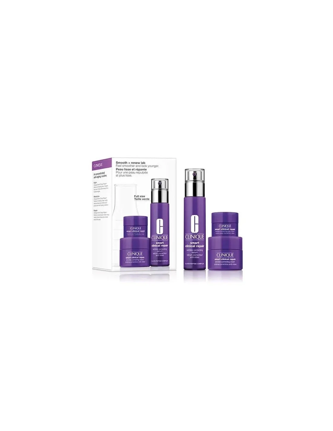 0192333278185.webp Clinique Set Smart Serum 30ml Wrinkle Cream 15ml Wrinkle Eye 5ml - Image 1