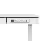 Desk Wooden White with Metal Legs & Adjustable Height 140x70cm - Image 13