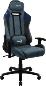 Aerocool Duke Fabric Gaming Chair with Adjustable Arms Steel Blue - Image 2