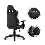 Huzaro Ranger 6.0 Child Artificial Leather Gaming Chair with Adjustable Arms Black - Image 9