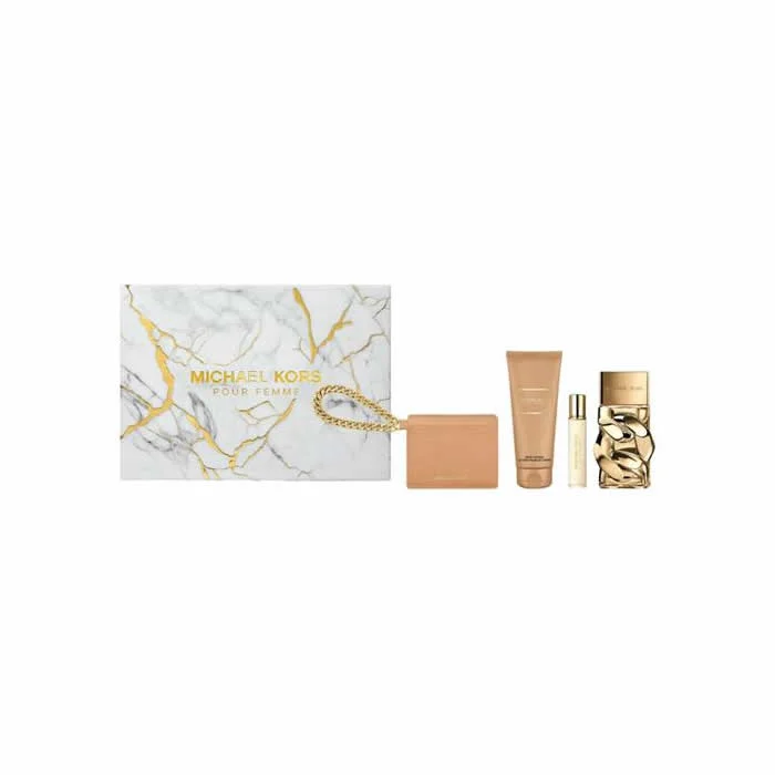 0850050174950.webp Michael Kors Pour Femme Eau De Parfum Spray 100ml Set 4 Pieces - Image 1