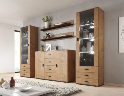 Cama living room sideboard UNI lefkas oak/black
