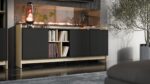 Cama PORTO 3D chest of drawers 190x38x77 oak/black - Image 3