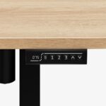 Ηλεκτρικό Γραφείο Leader Ξύλινο Electric Desk Leader 7.3 Craft με LED 140x70x118εκ. - Image 4