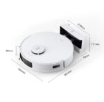 Ecovacs Deebot N20 Σκούπα Ρομπότ με Χαρτογράφηση Laser & Απορρόφηση 8000Pa Λευκή - Image 5