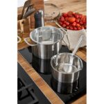 Zwilling J.A. Henckels True Flow Pots Set of Stainless Steel with Ceramic Coating Silver 5pcs - Image 5