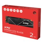 Adata XPG Gammix S70 Blade SSD 2TB M.2 Type with PCI Express 4.0 Connection and Heatsink PS5 Compatible AGAMMIXS70B-2T-CS - Image 6