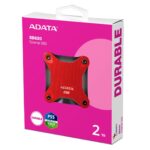 Adata SD620 USB 3.2 External SSD 2TB 2.5" Red - Image 6
