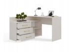 Corner Desk Dany Wooden Cashmere Beige 120x120x76cm - Image 8