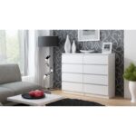 Wooden Chest of Drawers with 8 Drawers Biel 120x40x97cm - Image 4