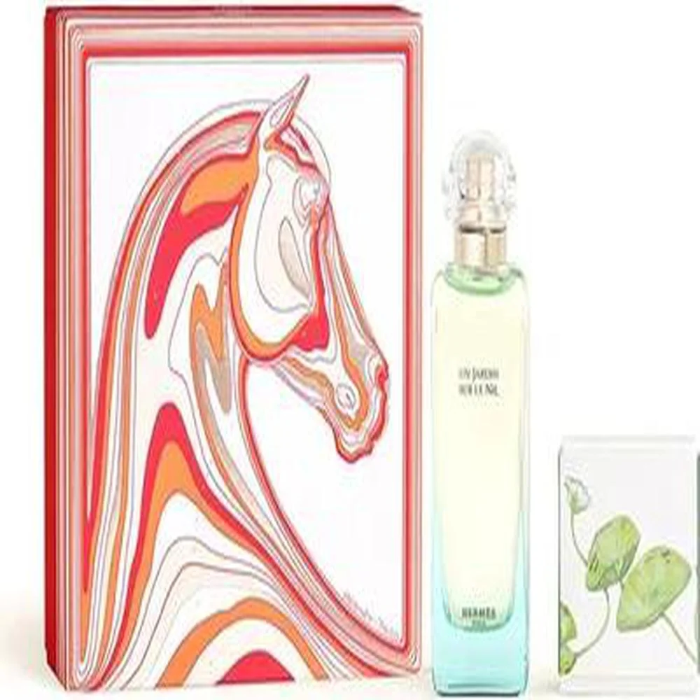 3346130018261.webp Hermes Un Jardin Sur Le Nil Unisex Gift Fragrance Set With Eau de Toilette 2 Pieces - Image 1