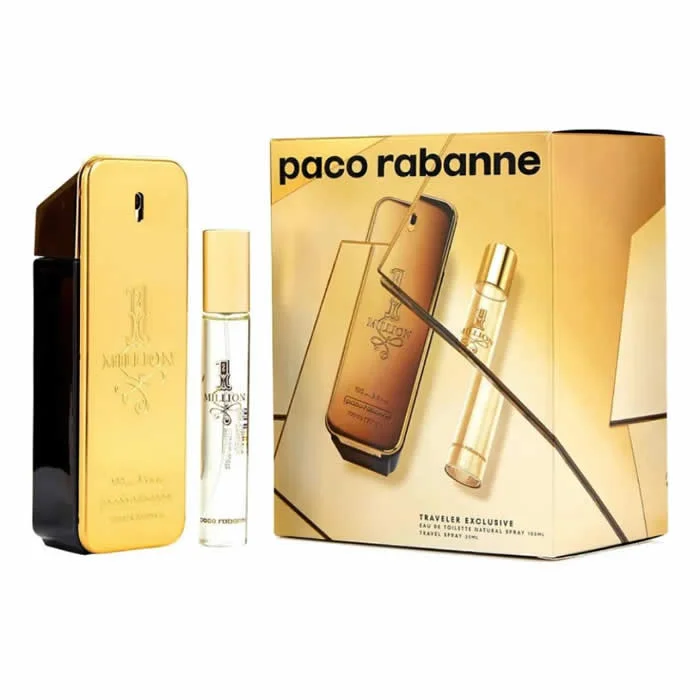 3349668628650_1.webp Rabanne One Million Eau de Toilette 100ml & Eau de Toilett Men's Set with Eau de Toilette - Image 1