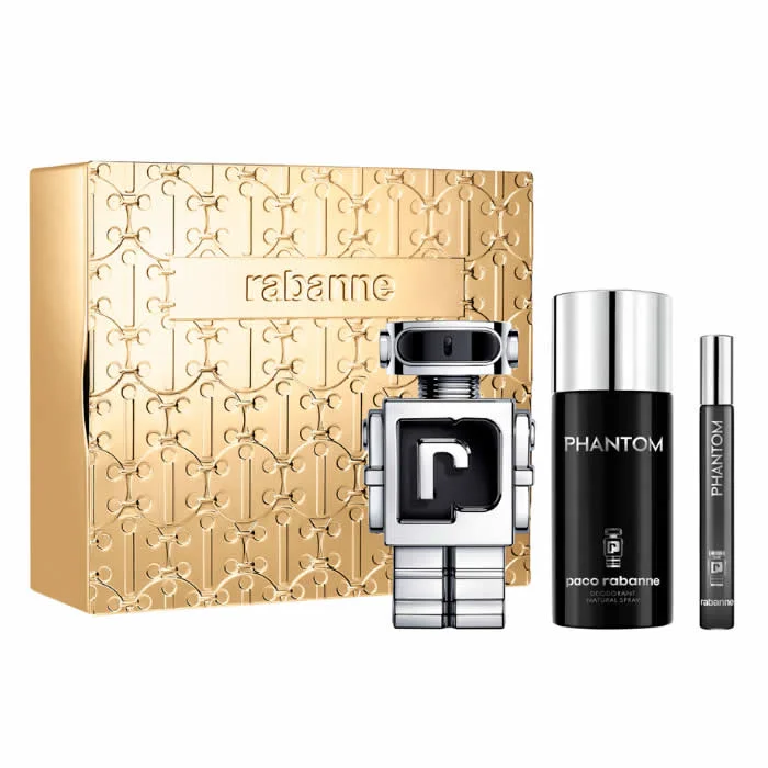 3349668635412.webp Rabanne Phantom Eau De Toilette Spray 100ml Set 3 Pieces - Image 1