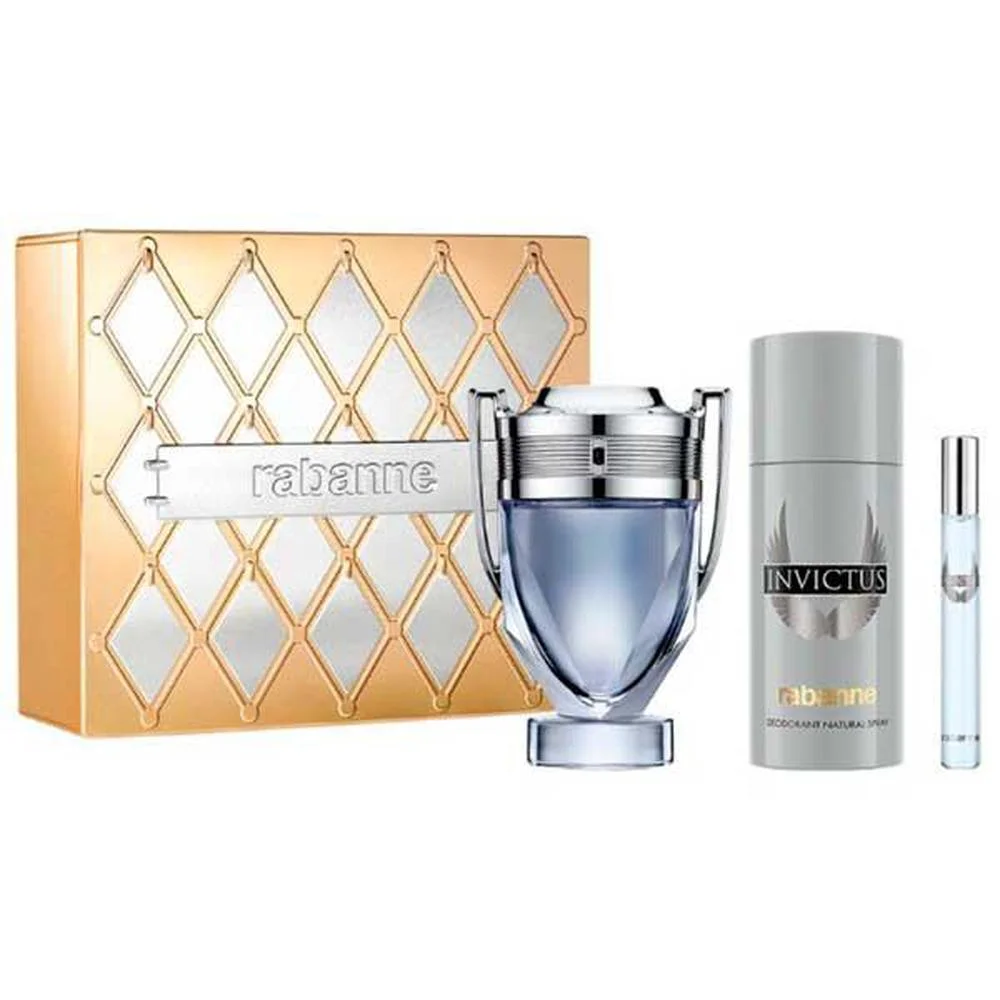 3349668642588.webp Rabanne Invictus Men's Set with Eau de Parfum 3pcs - Image 1